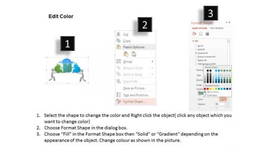 Business Diagram Team Efforts To Solve Puzzle Presentation Template