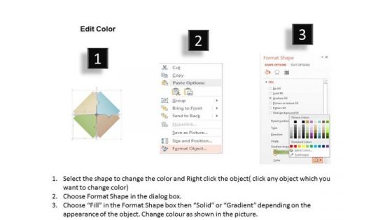 Business Diagram Text Boxes With Diamond Shape Diagram PowerPoint Ppt Presentation