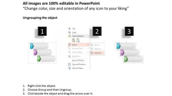 Business Diagram Text Boxes With Three Steps Presentation Template