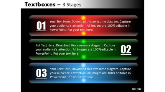 Business Diagram Textbox 3 Stages Marketing Diagram