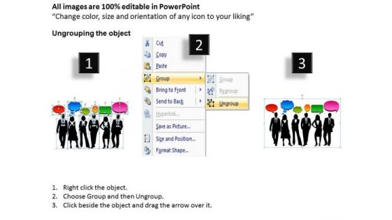 Business Diagram Thoughts Style 1 Sales Diagram