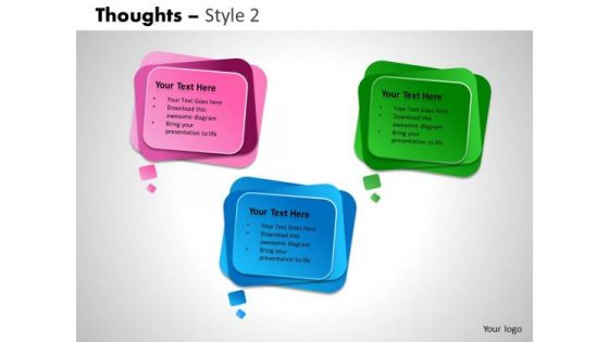 Business Diagram Thoughts Style 3 Business Finance Strategy Development