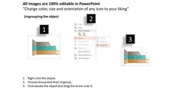 Business Diagram Three Alphabet Vertical Process For Business PowerPoint Template