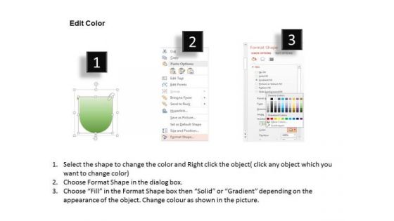 Business Diagram Three Colored Banners For Data Representation Presentation Template