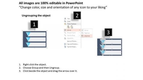 Business Diagram Three Funnel For Sales Process Presentation Template