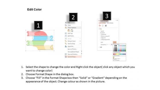 Business Diagram Three Numeric Human Face Text Boxes Presentation Template