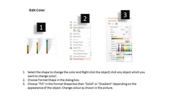 Business Diagram Three Sequential Indicator Diagram Presentation Template