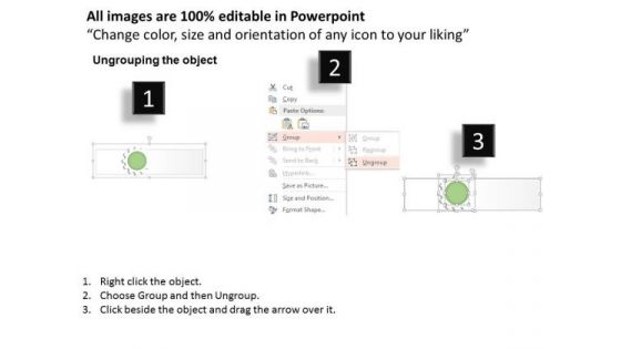 Business Diagram Three Staged Gear Diagram For Process Control Presentation Template