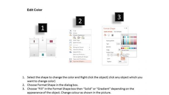 Business Diagram Three Stages Process Information Graphic Presentation Template