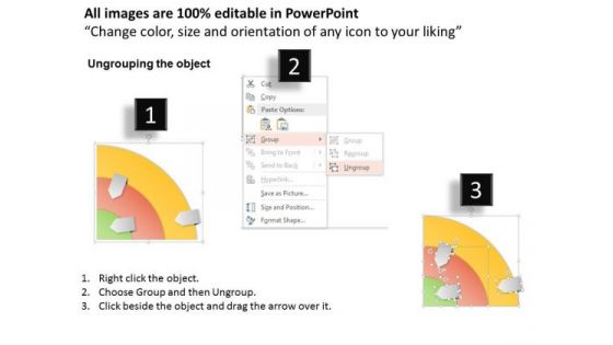 Business Diagram Three Step Horizontal Cut Design Text Boxes Presentation Template