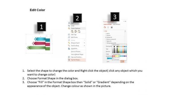 Business Diagram Three Steps Arrow Text Boxes Info Graphic Presentation Template