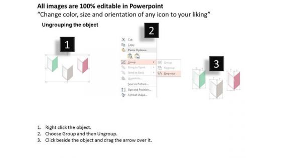Business Diagram Three Steps Diagram To Display Information Presentation Template