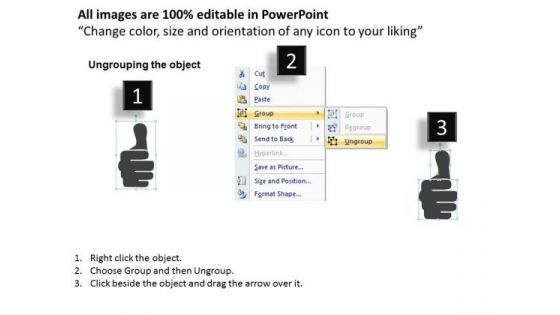 Business Diagram Thumb Up And Down Position For Success Presentation Template