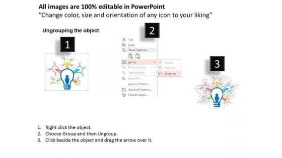 Business Diagram Tree Diagram For Relations Of Ideas Presentation Template