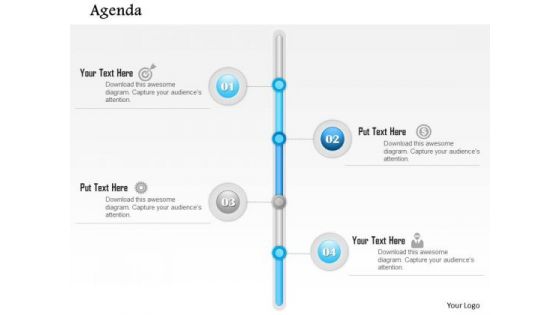 Business Diagram Vertical Timeline Agenda Diagran Presentation Template
