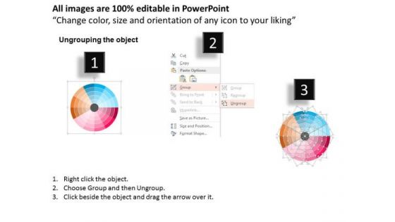 Business Diagram Web Circle For Employer Brand Presentation Template