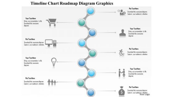 Business Diagram Zigzag Roadmap With Timeline Diagram Presentation Template