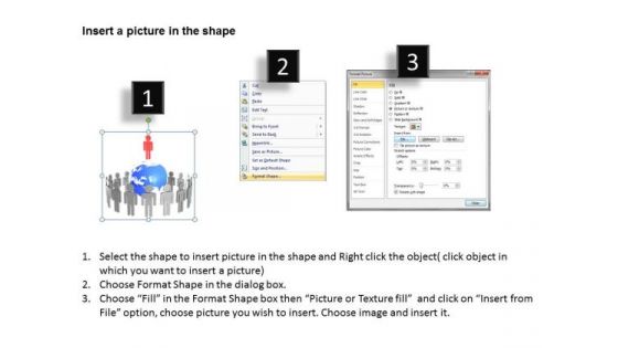 Business Diagrams 3d Red Men With Group Of Blue Global Leadership PowerPoint Slides