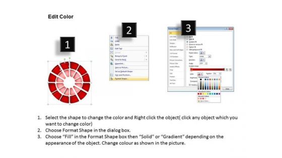 Business Diagrams PowerPoint Templates Business 3d Double Concentric Rings Pieces Ppt Slides