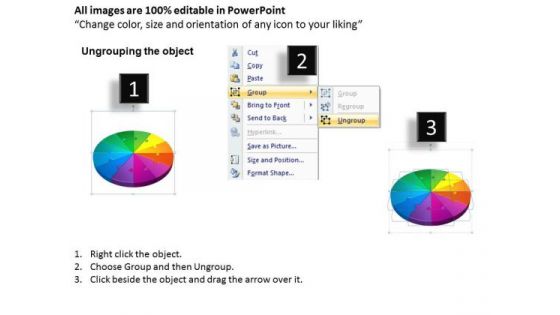Business Diagrams PowerPoint Templates Business 3d Jigsaw Circular Pie Chart Ppt Slides