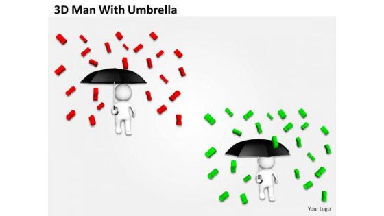 Business Diagrams Templates 3d Man With Umbrella PowerPoint Ppt Backgrounds For Slides