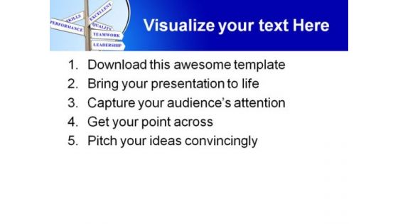 Business Directions Metaphor PowerPoint Themes And PowerPoint Slides 0511