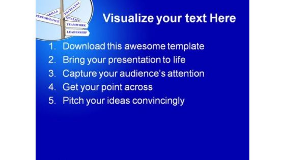 Business Directions Metaphor PowerPoint Themes And PowerPoint Slides 0511