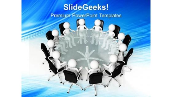 Business Discussion For Sustainable Development PowerPoint Templates Ppt Backgrounds For Slides 0513