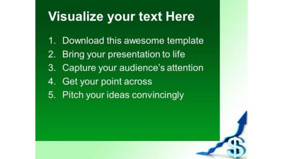 Business Dollar Growth Arrow PowerPoint Templates And PowerPoint Themes 0912