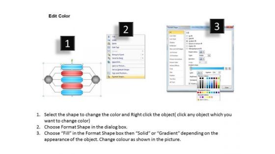 Business Entity Diagram One To Many 5 Stages Flow Chart PowerPoint Slides
