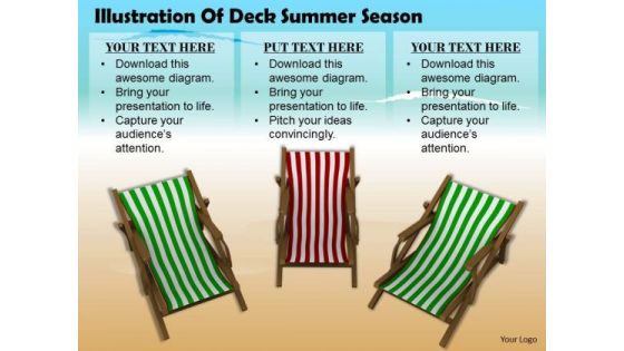Business Expansion Strategy Illustration Of Deck Chairs Summer Season Pictures
