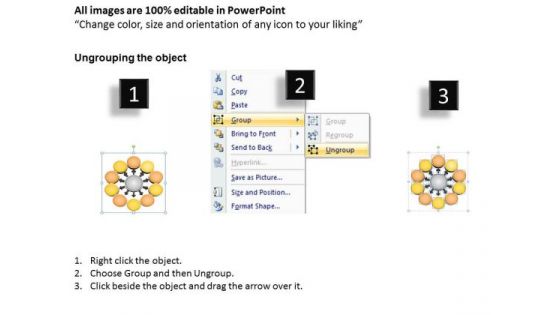 Business Finance Strategy Development 3d Circle Arrow One Many Process Strategy Diagram