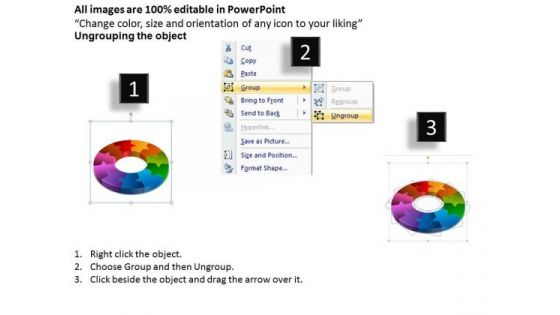 Business Finance Strategy Development 3d Circular Chart 11 Stages Business Diagram