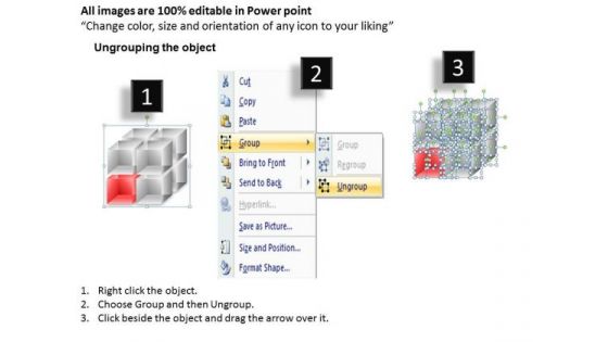Business Finance Strategy Development 3d Cubes 2x2x2 Business Diagram