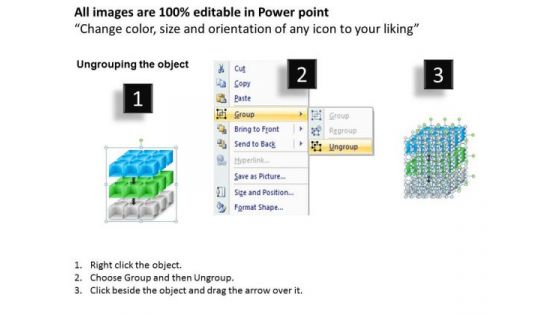 Business Finance Strategy Development 3d Cubes With Arrows Diagram Sales Diagram