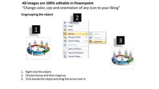 Business Finance Strategy Development 3d Rotation Chart 7 Stages Business Diagram