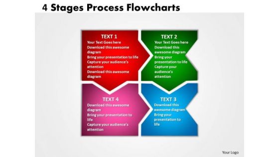 Business Finance Strategy Development 4 Stages Process Diagram Flowcharts Strategy Diagram