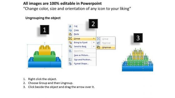 Business Finance Strategy Development Building Lego Process 4 Stages Strategic Management
