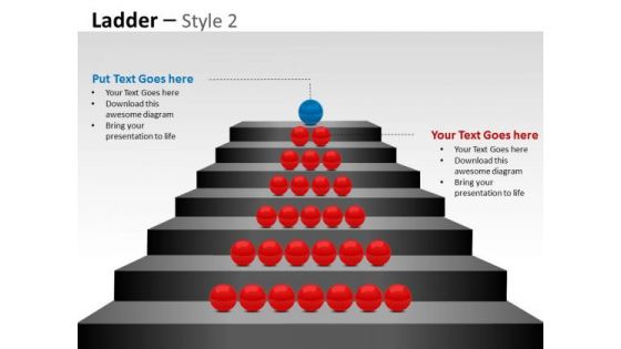 Business Finance Strategy Development Business Ladder Diagram For Success Sales Diagram