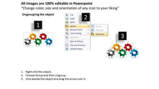 Business Finance Strategy Development Gears Marketing Diagram