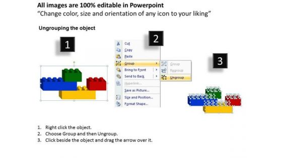 Business Finance Strategy Development Lego Blocks 4 Sales Diagram