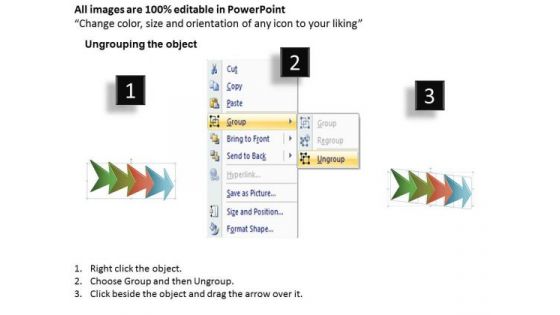 Business Finance Strategy Development Linear Arrow Process 4 Stages Sales Diagram