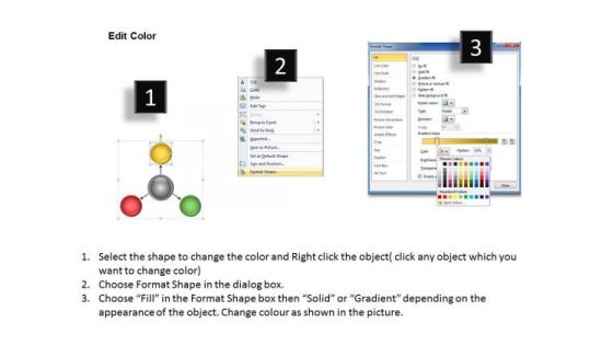 Business Flow Chart Circular Manner Central Hub PowerPoint Templates Ppt Backgrounds For Slides