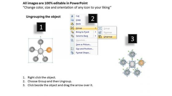 Business Flow Diagram Example PowerPoint Templates Free Download Slides