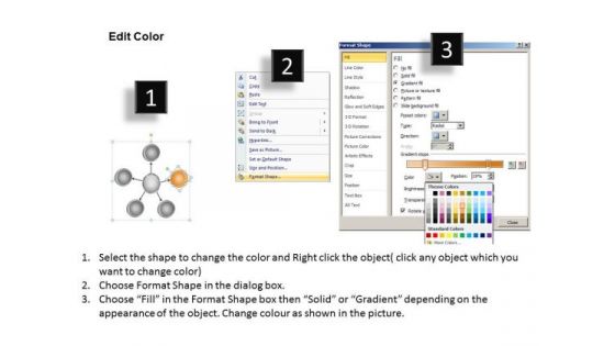 Business Flow Diagram Example PowerPoint Templates Free Download Slides