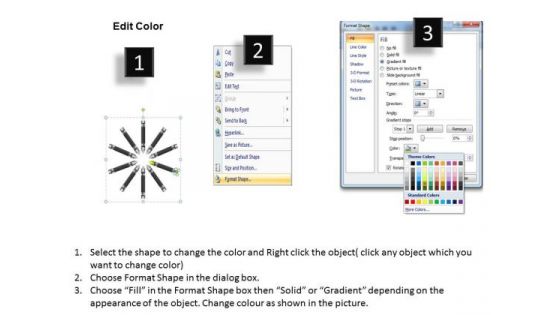 Business Flow Diagrams Of Crayons Represent Innovative Concept PowerPoint Slide