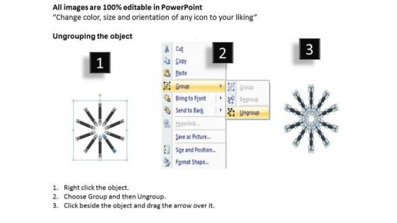 Business Flow Diagrams Of Crayons Represent Innovative Concept Ppt PowerPoint Slides
