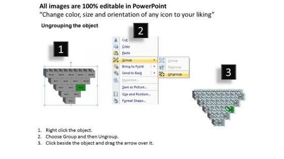 Business Flowchart Process With Building Blocks Planning PowerPoint Slides