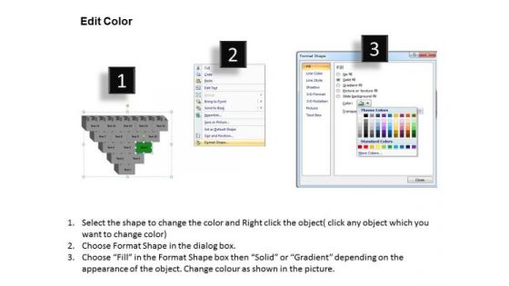 Business Flowchart Process With Building Blocks Planning PowerPoint Slides