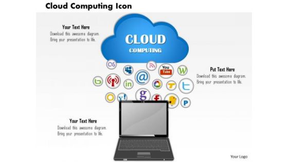 Business Framework Cloud Computing Icon PowerPoint Presentation
